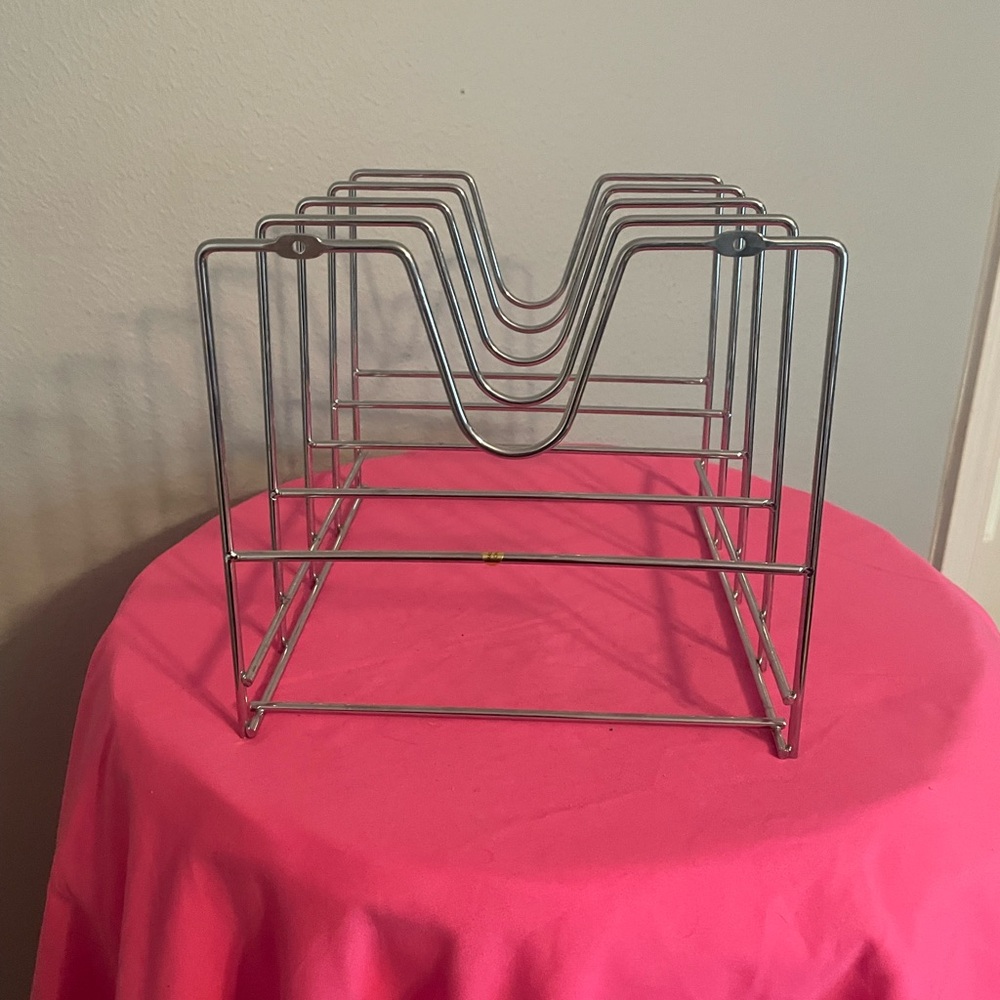 Wall Mount Pot Lid Rack - Picture 2 of 3